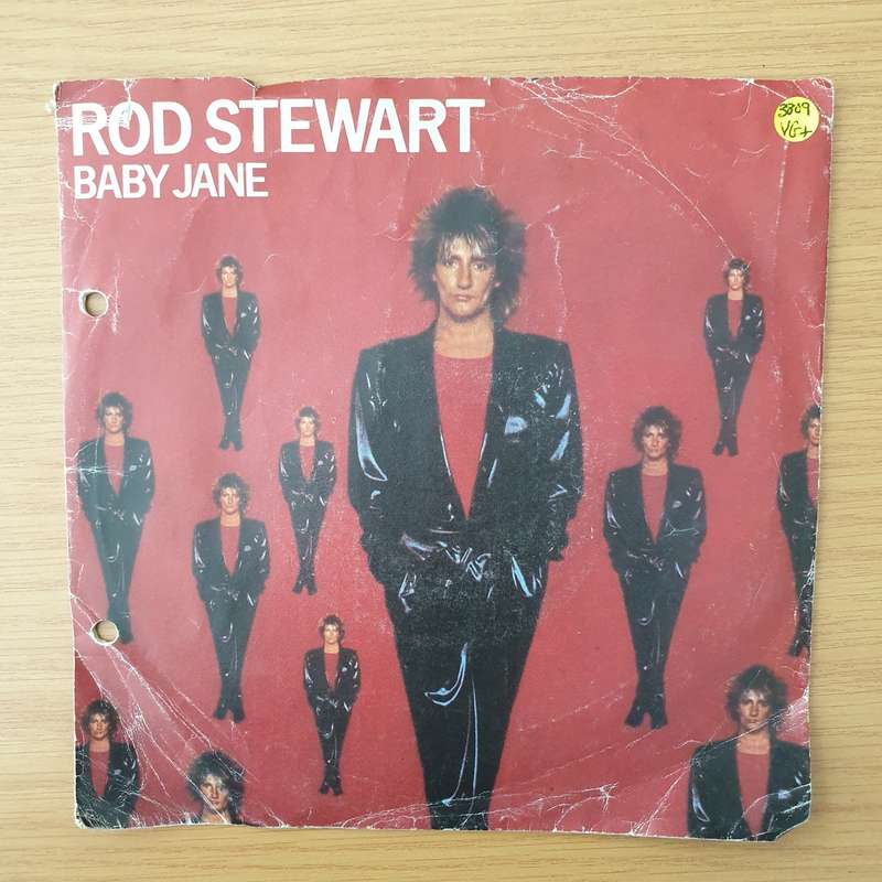 Rod Stewart  Baby Jane - Vinyl 7" Record - Very-Good+ Quality (VG+) (verygoodplus)