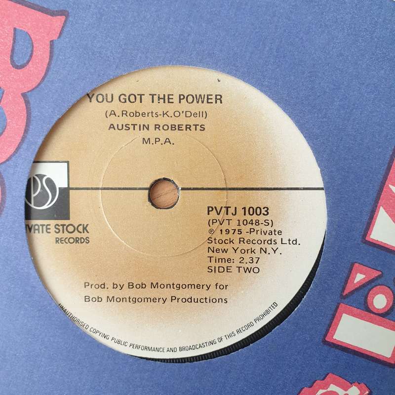 Austin Roberts  Rocky - Vinyl 7" Record - Very-Good+ Quality (VG+) (verygoodplus)