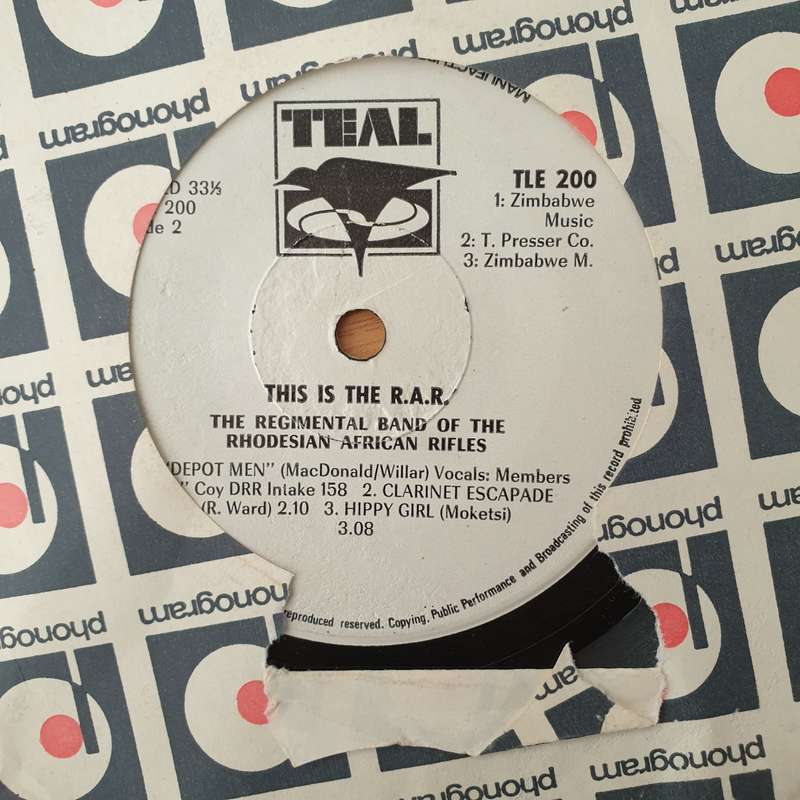 The Regimental Band Of The Rhodesian African Rifles  This Is The R.A.R. - Vinyl 7" Record - Ve...