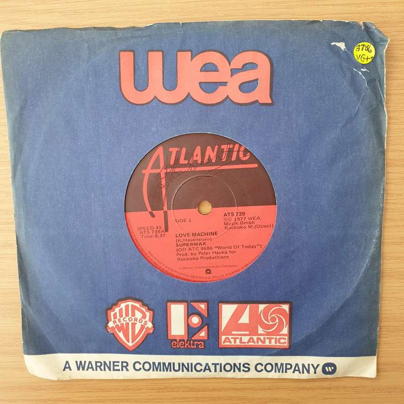 Supermax  Love Machine - Vinyl 7" Record - Very-Good+ Quality (VG+) (verygoodplus)