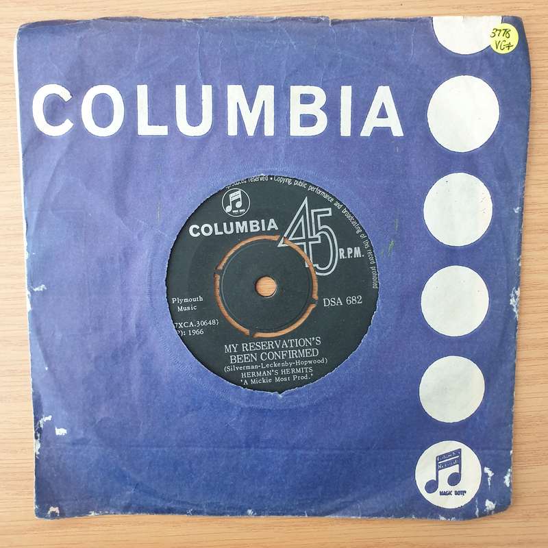 Herman's Hermits  No Milk Today / My Reservation's Been Confirmed - Vinyl 7" Record - Very-Goo...