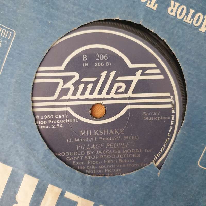 Village People  Can't Stop The Music / Milkshake - Vinyl 7" Record - Very-Good+ Quality (VG+) ...