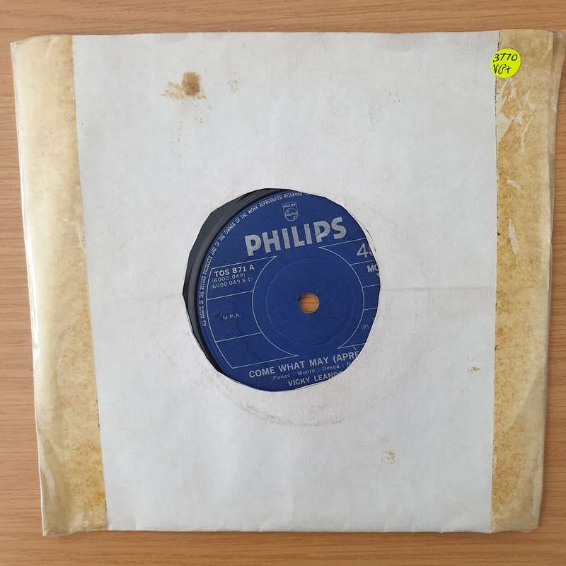 Vicky Leandros  Come What May (Après Toi) - Vinyl 7" Record - Very-Good+ Quality (VG+) (veryg...