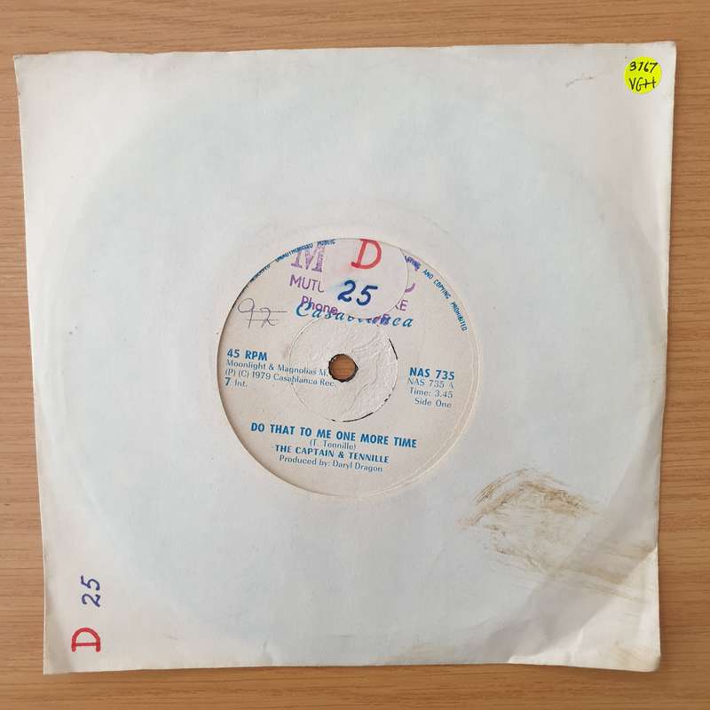 The Captain & Tennille  Do That To Me One More Time (Rhodesia) - Vinyl 7" Record - Very-Good+ ...