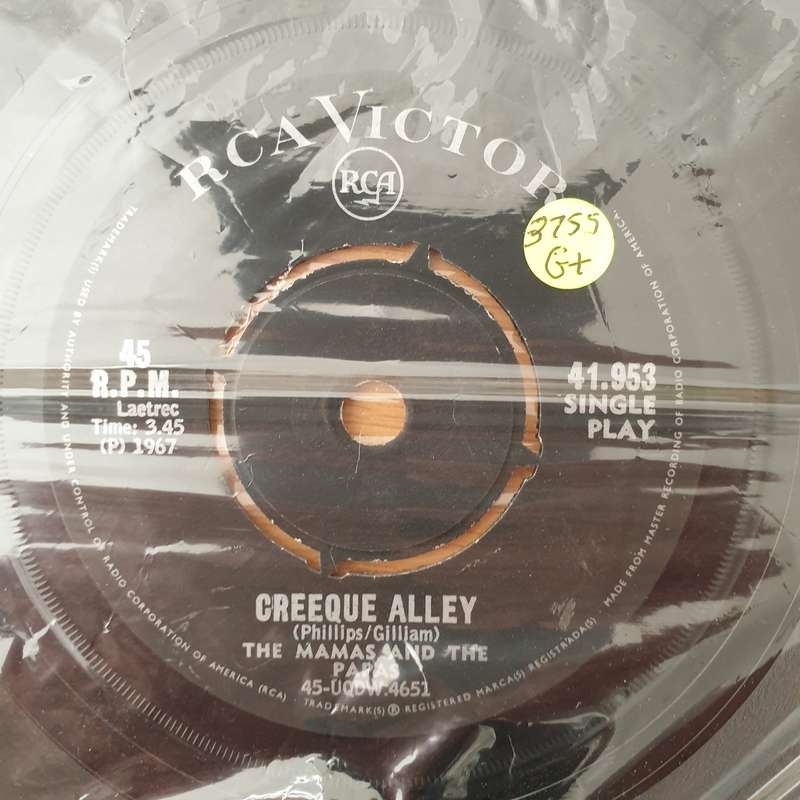 The Mamas & The Papas  Creeque Alley - Vinyl 7" Record - Good+ Quality (G+) (gplus)