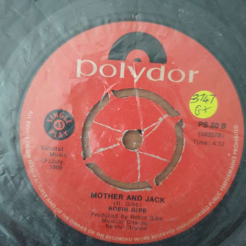 Robin Gibb  Saved By The Bell - Vinyl 7" Record - Good+ Quality (G+) (gplus)
