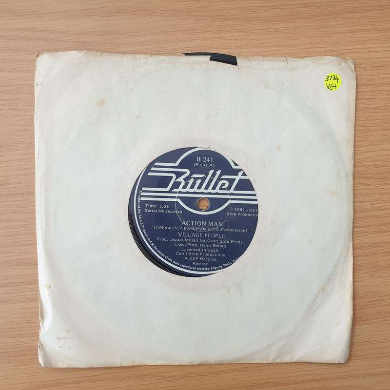 Village People  Action Man - Vinyl 7" Record - Very-Good+ Quality (VG+) (verygoodplus)