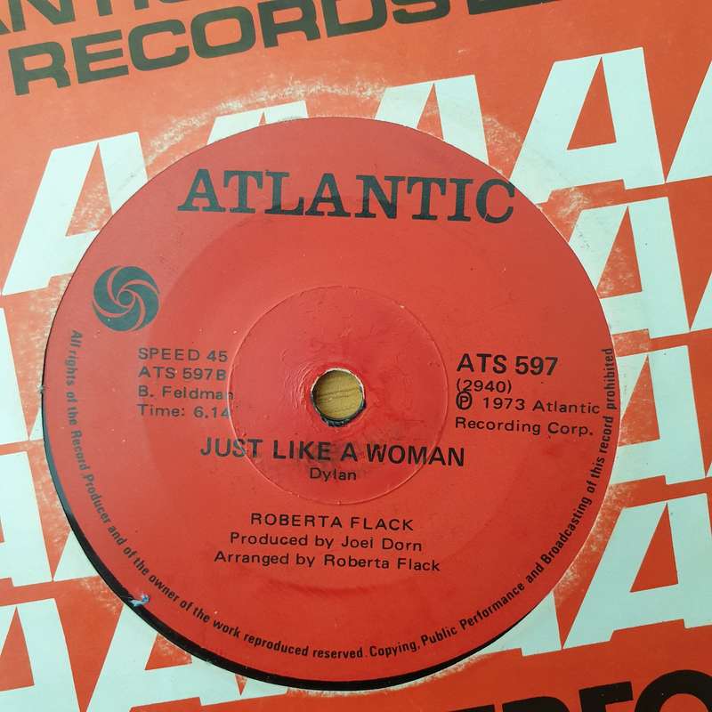 Roberta Flack  Killing Me Softly With His Song - Vinyl 7" Record - Very-Good+ Quality (VG+) (v...