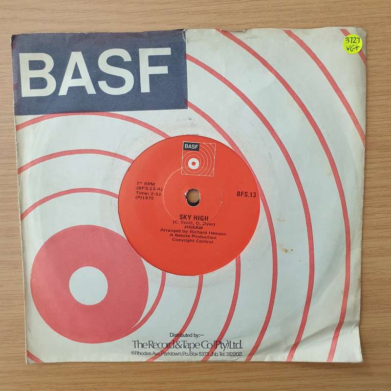 Jigsaw  Sky High - Vinyl 7" Record - Very-Good+ Quality (VG+) (verygoodplus)