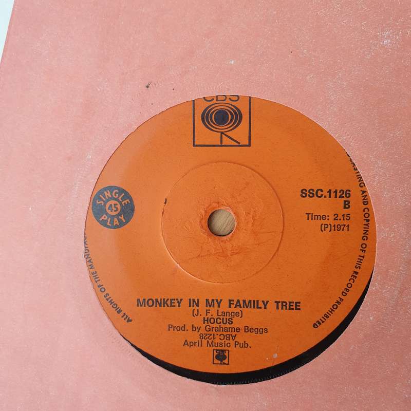 Hocus  Roll Me Over - Vinyl 7" Record - Very-Good+ Quality (VG+) (verygoodplus)