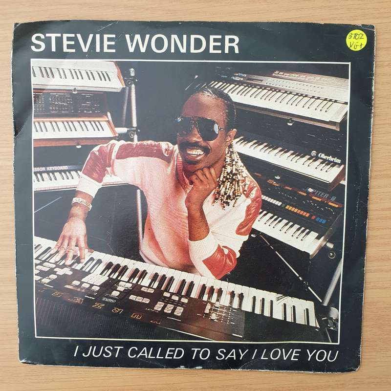 Stevie Wonder  I Just Called To Say I Love You - Vinyl 7" Record - Very-Good+ Quality (VG+) (v...