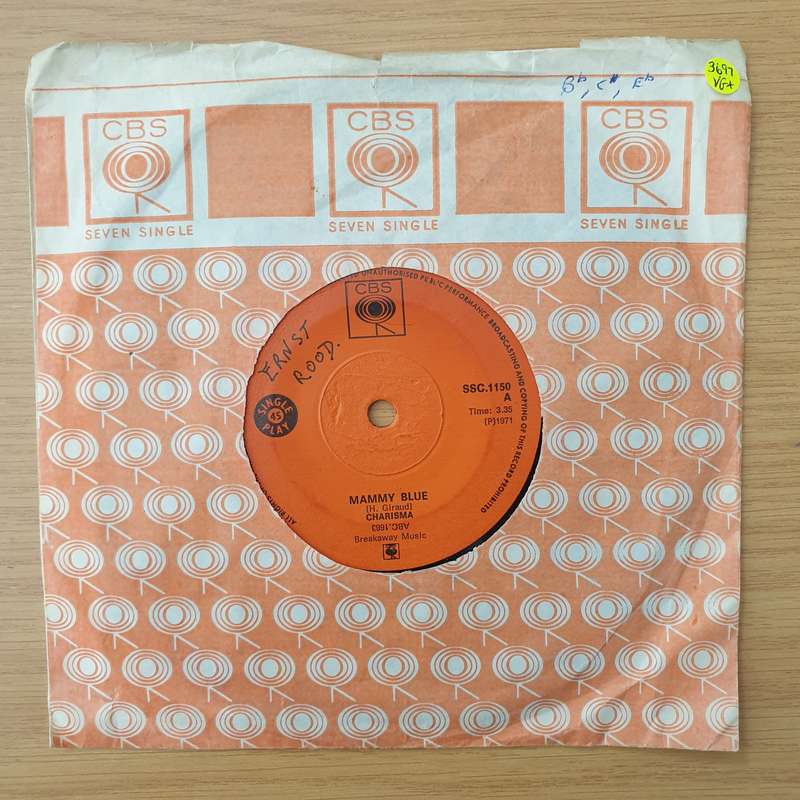 Charisma  Mammy Blue - Vinyl 7" Record - Very-Good+ Quality (VG+) (verygoodplus)