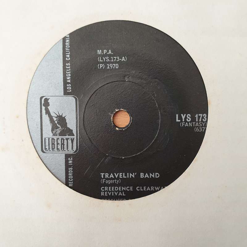 Creedence Clearwater Revival  Travelin' Band - Vinyl 7" Record - Very-Good+ Quality (VG+) (ver...