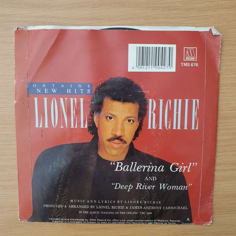 Lionel Richie  Deep River Woman / Ballerina Girl - Vinyl 7" Record - Very-Good+ Quality (VG+) ...
