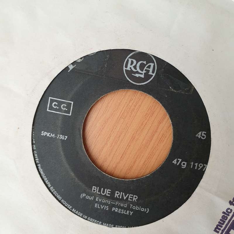 Elvis Presley With The Jordanaires  Blue River / You'll Be Gone - Vinyl 7" Record - Good+ Qual...