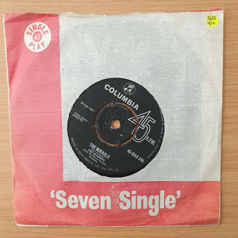 The Shadows  Rhythm & Greens - Vinyl 7" Record - Very-Good+ Quality (VG+) (verygoodplus)