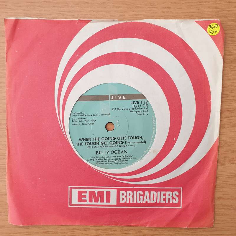 Billy Ocean  When The Going Gets Tough, The Tough Get Going - Vinyl 7" Record - Very-Good+ Qua...