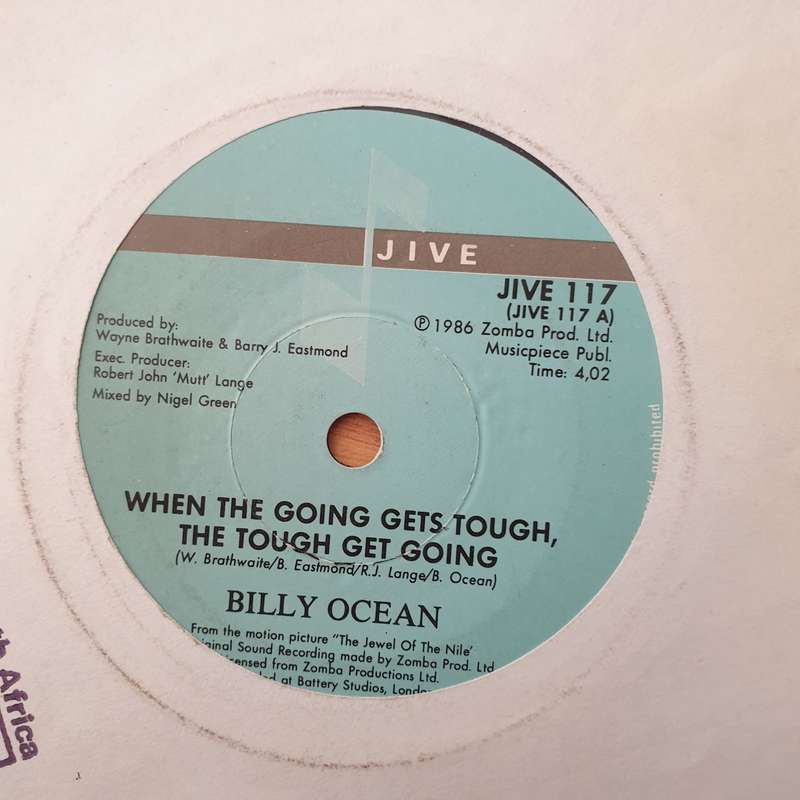 Billy Ocean  When The Going Gets Tough, The Tough Get Going - Vinyl 7" Record - Very-Good+ Qua...