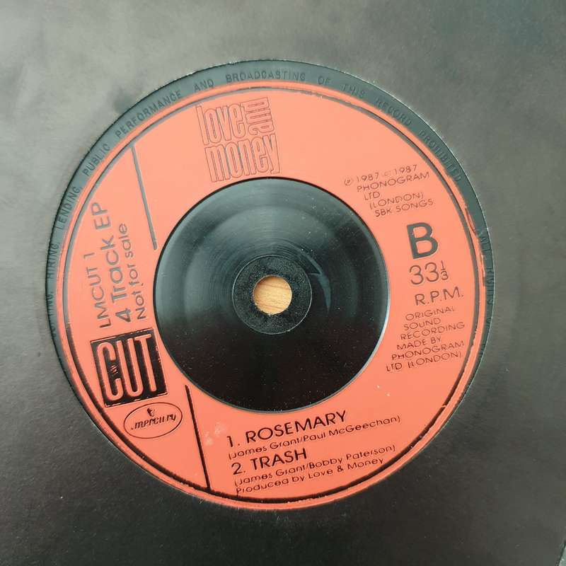 Love And Money  4 Track EP - Vinyl 7" Record - Very-Good+ Quality (VG+) (verygoodplus)