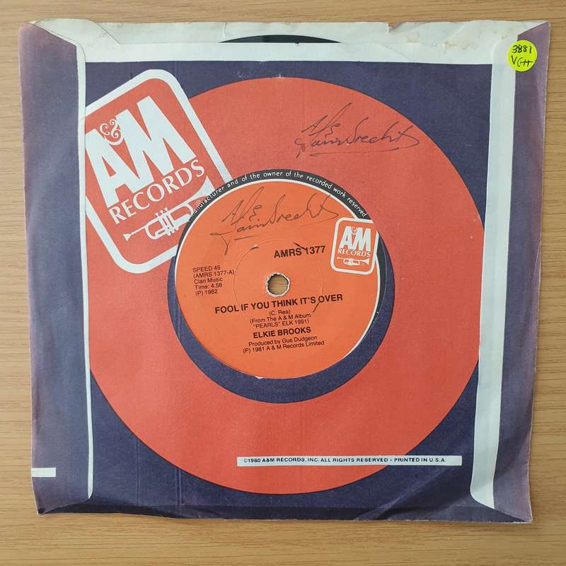 Elkie Brooks  Fool If You Think It's Over - Vinyl 7" Record - Very-Good+ Quality (VG+) (verygo...