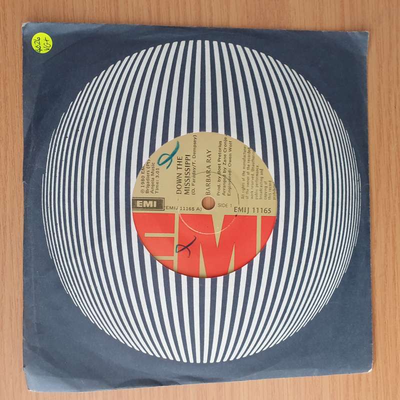 Barbara Ray  Down The Mississippi - Vinyl 7" Record - Very-Good+ Quality (VG+) (verygoodplus)