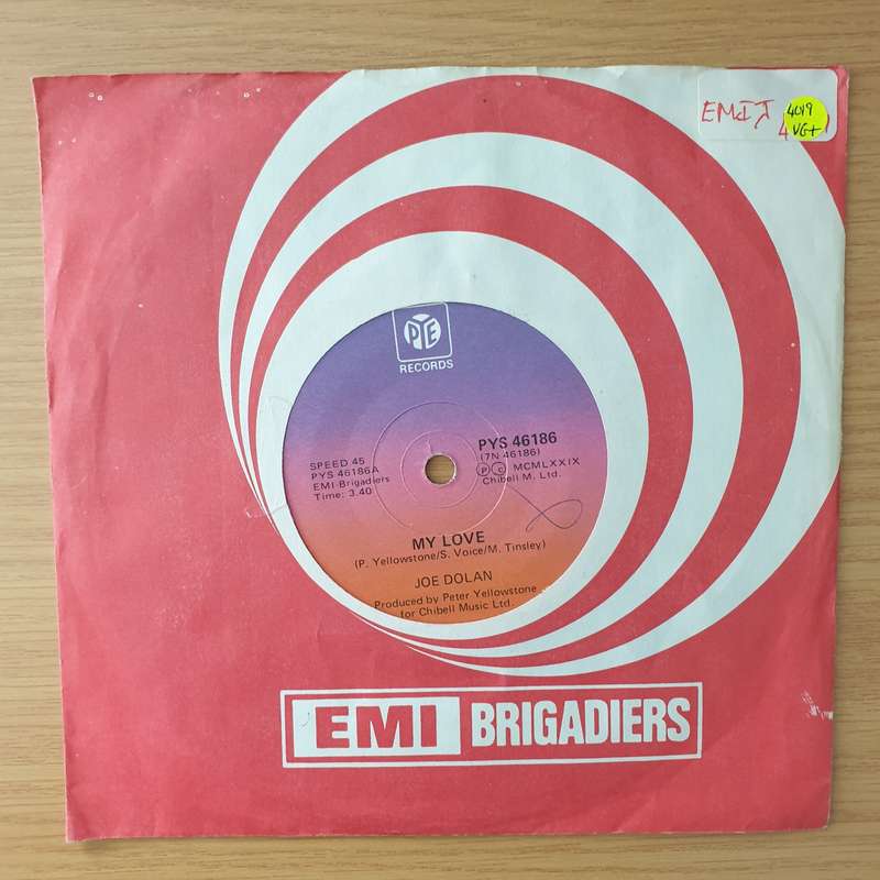 Joe Dolan  My Love - Vinyl 7" Record - Very-Good+ Quality (VG+) (verygoodplus)