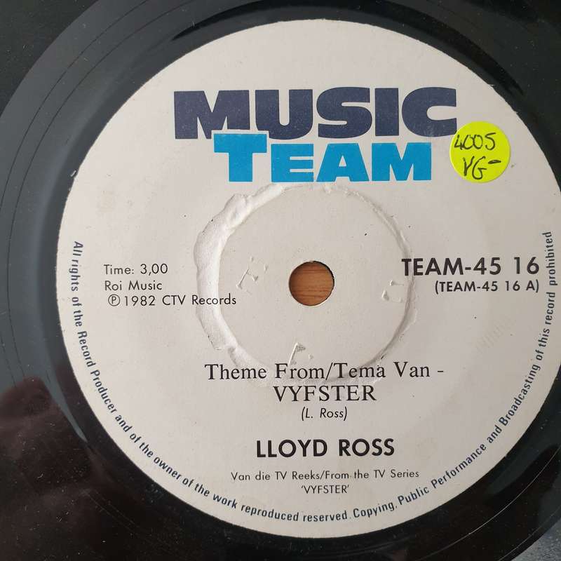Lloyd Ross  Vyfster - Vinyl 7" Record - Opened  - Very-Good- Quality (VG-) (verygoodminus)