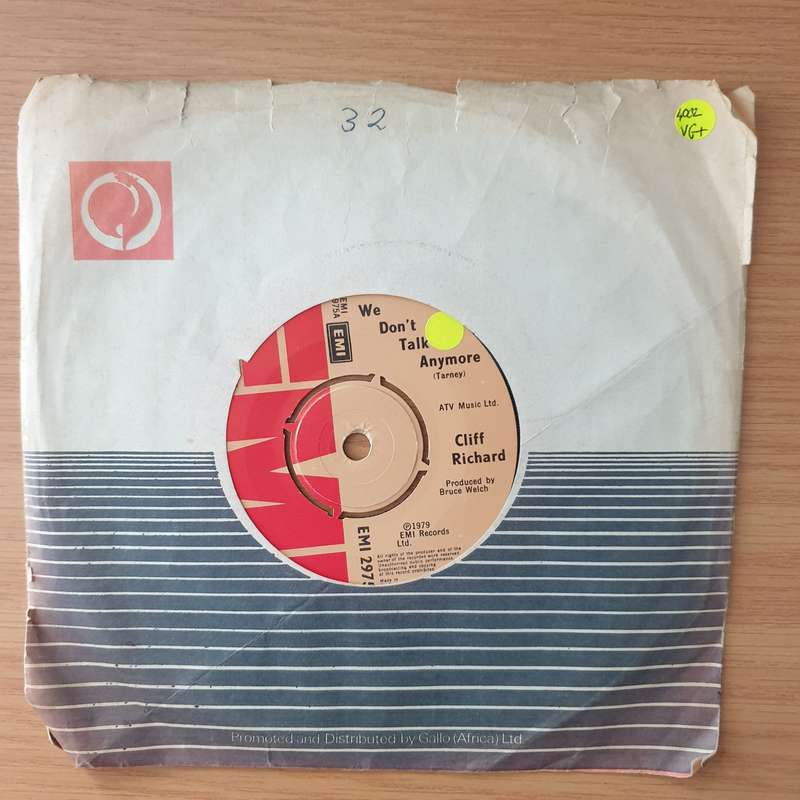 Cliff Richard   We Don't Talk Anymore- Vinyl 7" Record - Very-Good+ Quality (VG+) (verygoodplus)