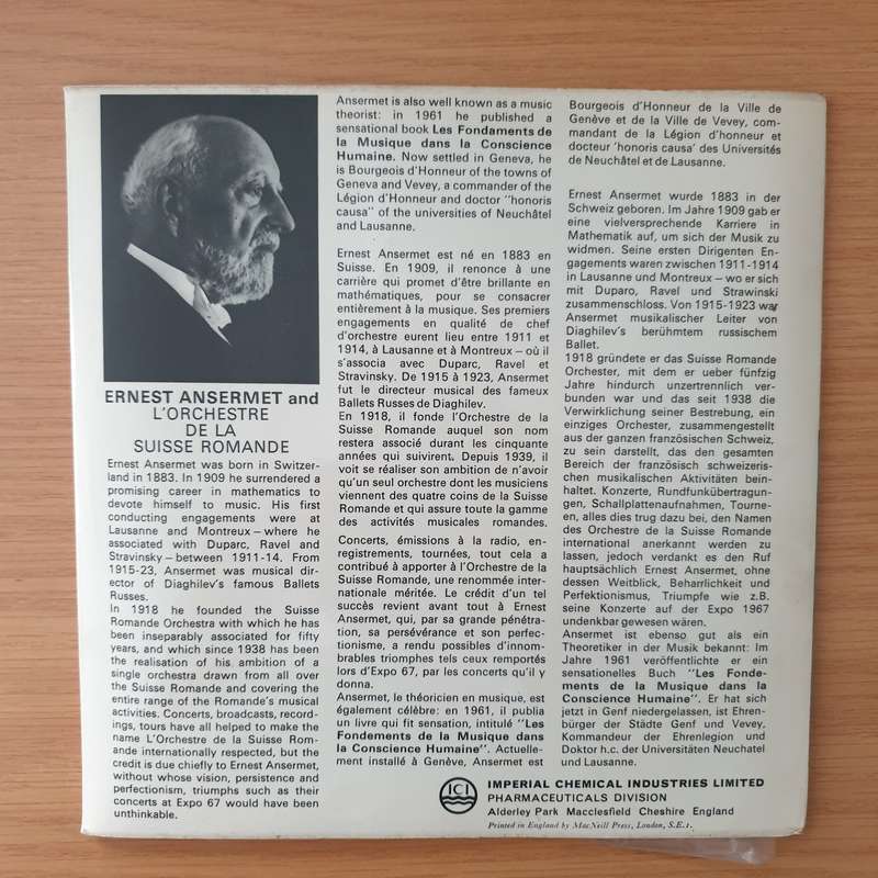 Tchaikovsky, Ansermet Conducting L'Orchestre De La Suisse Romande  Excerpts From Swan Lake - V...
