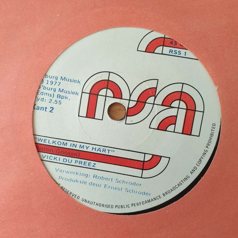 Vicki du Preez  Totsiens Aufwiedersehen - Vinyl 7" Record - Very-Good+ Quality (VG+) (verygood...