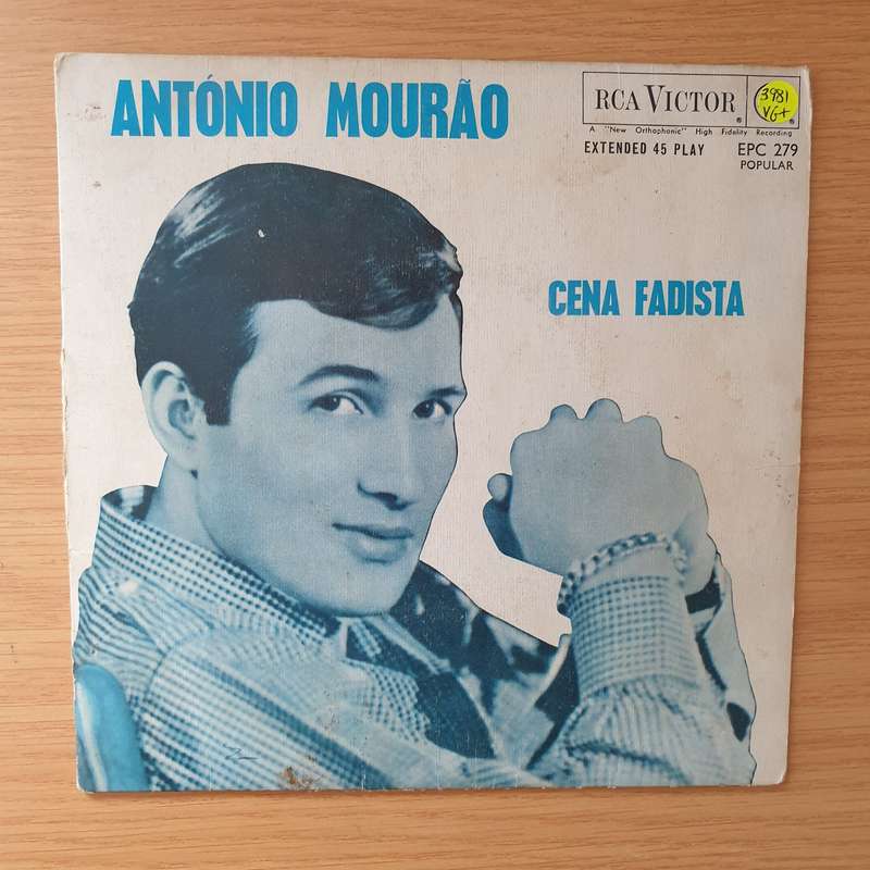 António Mourão  Cena Fadista EP - Vinyl 7" Record - Very-Good+ Quality (VG+) (verygoodplus)