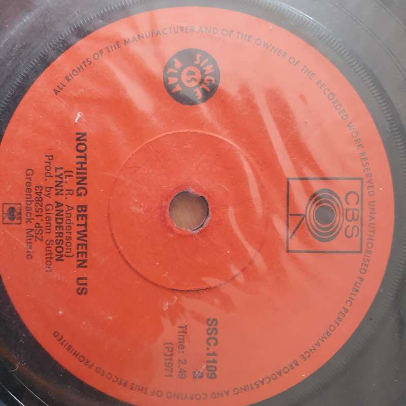 Lynn Anderson  Rose Garden / Nothing Between Us - Vinyl 7" Record - Very-Good+ Quality (VG+) (...