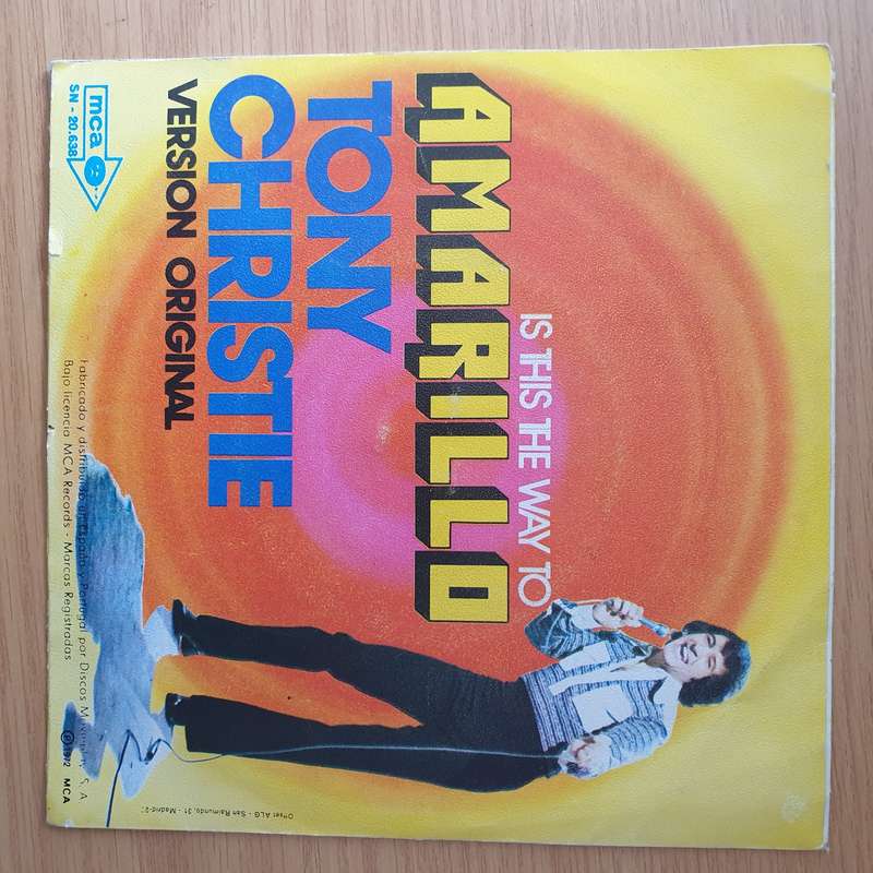 Tony Christie  Is This The Way To Amarillo - Vinyl 7" Record - Very-Good+ Quality (VG+) (veryg...