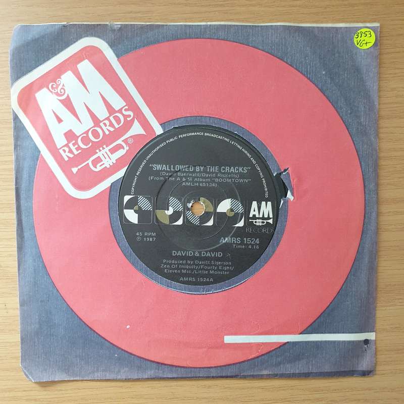 David & David  Swallowed By The Cracks - Vinyl 7" Record - Very-Good+ Quality (VG+) (verygoodp...