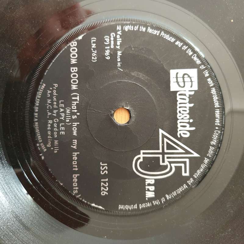Leapy Lee  Little Yellow Aeroplane / Boom Boom - Vinyl 7" Record - Very-Good+ Quality (VG+) (v...