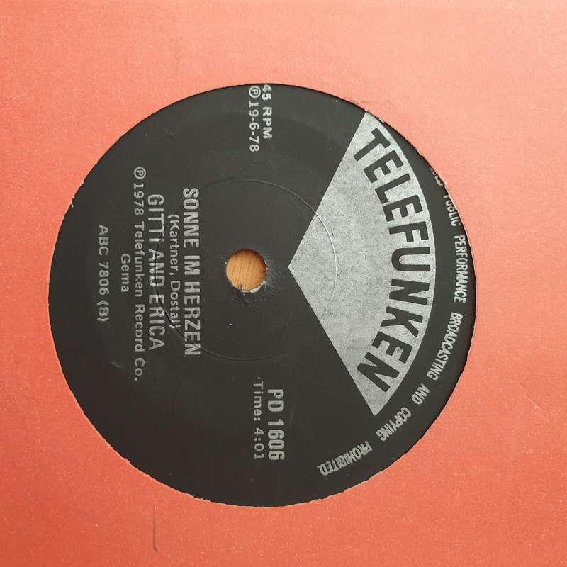Gitti Und Erika  Heidi - Vinyl 7" Record - Very-Good+ Quality (VG+) (verygoodplus)
