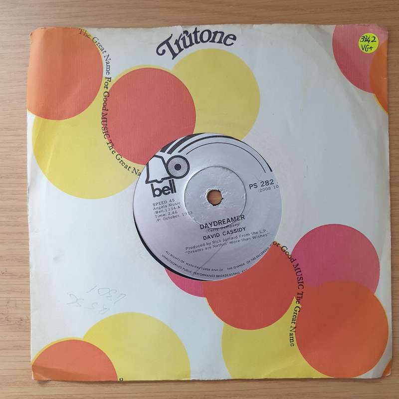 David Cassidy  Daydreamer - Vinyl 7" Record - Very-Good+ Quality (VG+) (verygoodplus)
