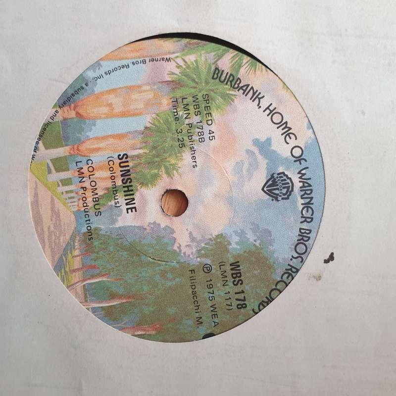 Colombus  Milky Ways / Sunshine - Vinyl 7" Record - Very-Good+ Quality (VG+) (verygoodplus)