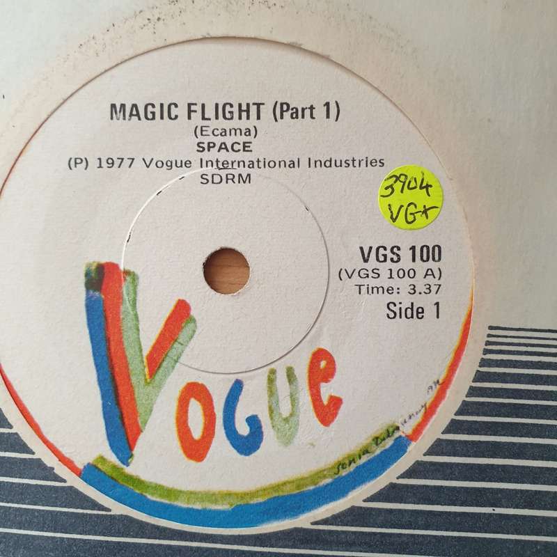 Space  Magic Flight  - Vinyl 7" Record - Very-Good+ Quality (VG+) (verygoodplus)