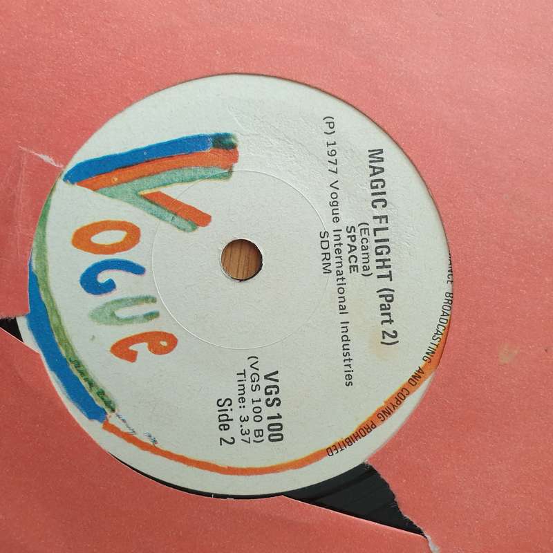 Space  Magic Flight  - Vinyl 7" Record - Very-Good+ Quality (VG+) (verygoodplus)