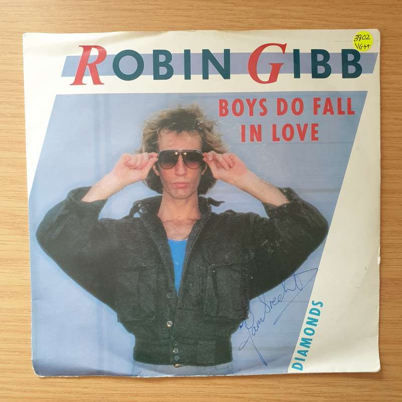 Robin Gibb  Boys Do Fall In Love / Diamonds - Vinyl 7" Record - Very-Good+ Quality (VG+) (very...