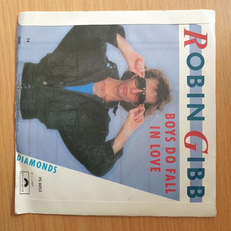 Robin Gibb  Boys Do Fall In Love / Diamonds - Vinyl 7" Record - Very-Good+ Quality (VG+) (very...