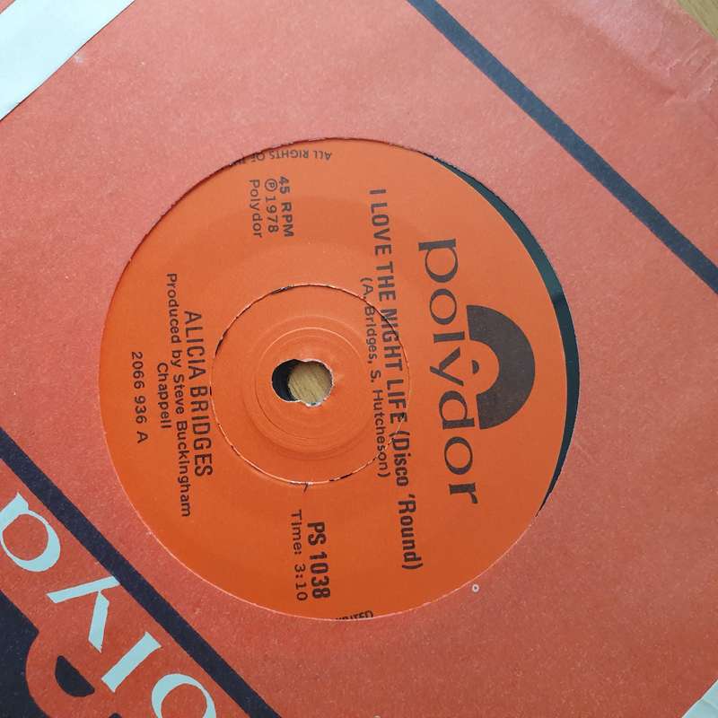 Alicia Bridges  I Love The Nightlife (Disco 'Round) - Vinyl 7" Record - Very-Good+ Quality (VG...