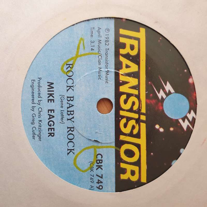 Mike Eager  Rock Baby Rock - Vinyl 7" Record - Very-Good+ Quality (VG+) (verygoodplus)