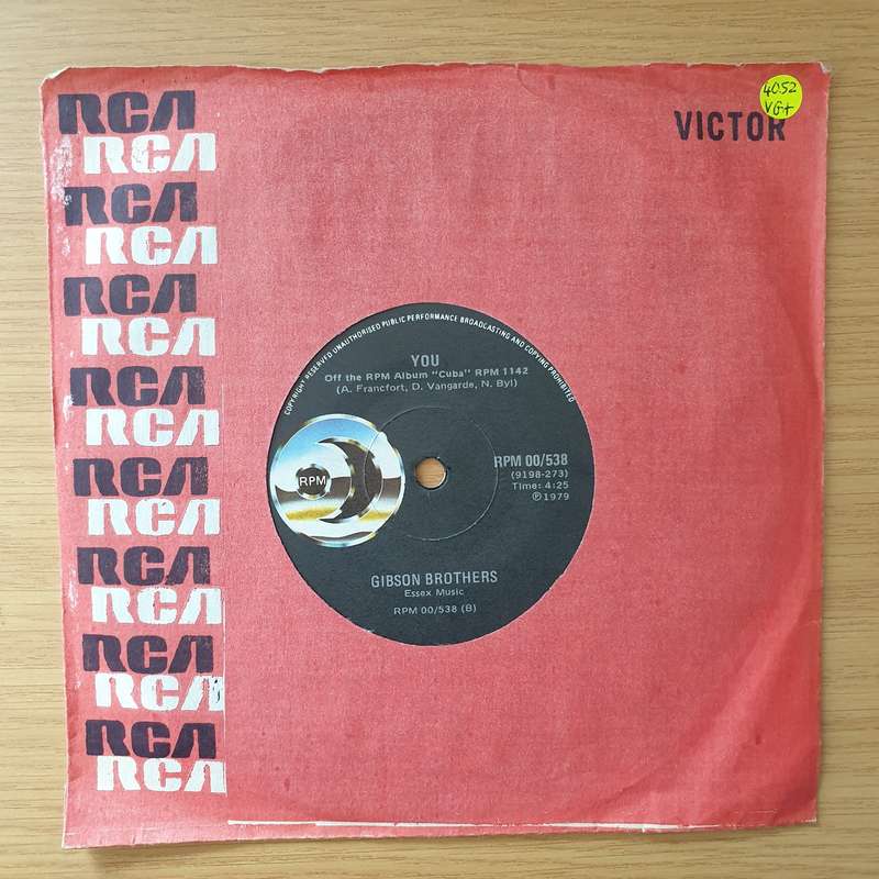 Gibson Brothers  Que Sera Mi Vida - Vinyl 7" Record - Very-Good+ Quality (VG+) (verygoodplus)