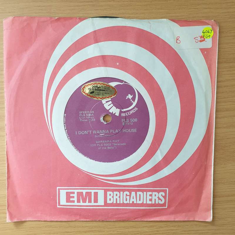 Barbara Ray  I Don't Wanna Play House - Vinyl 7" Record - Very-Good+ Quality (VG+) (verygoodplus)
