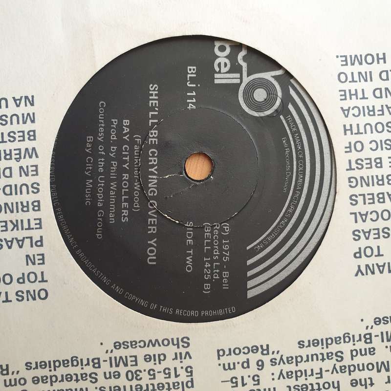 Bay City Rollers  Give A Little Love - Vinyl 7" Record - Very-Good+ Quality (VG+) (verygoodplus)