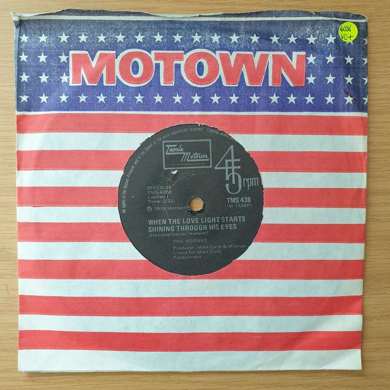 The Boones  When The Lovelight Starts Shining Through His Eyes - Vinyl 7" Record - Very-Good+ ...