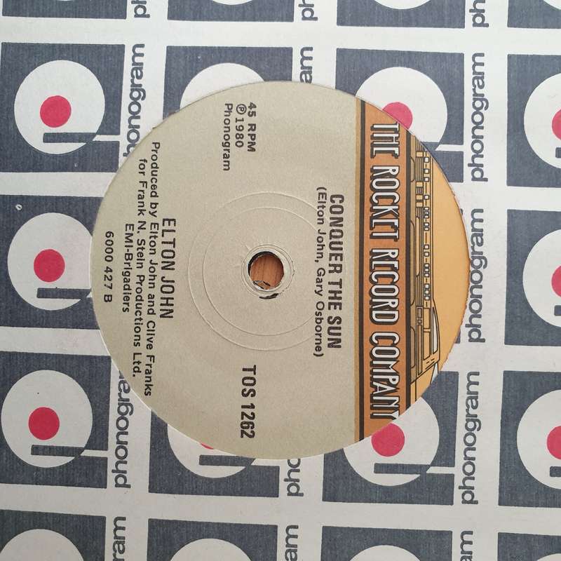 Elton John  Little Jeannie / Conquer The Sun - Vinyl 7" Record - Very-Good+ Quality (VG+) (ver...