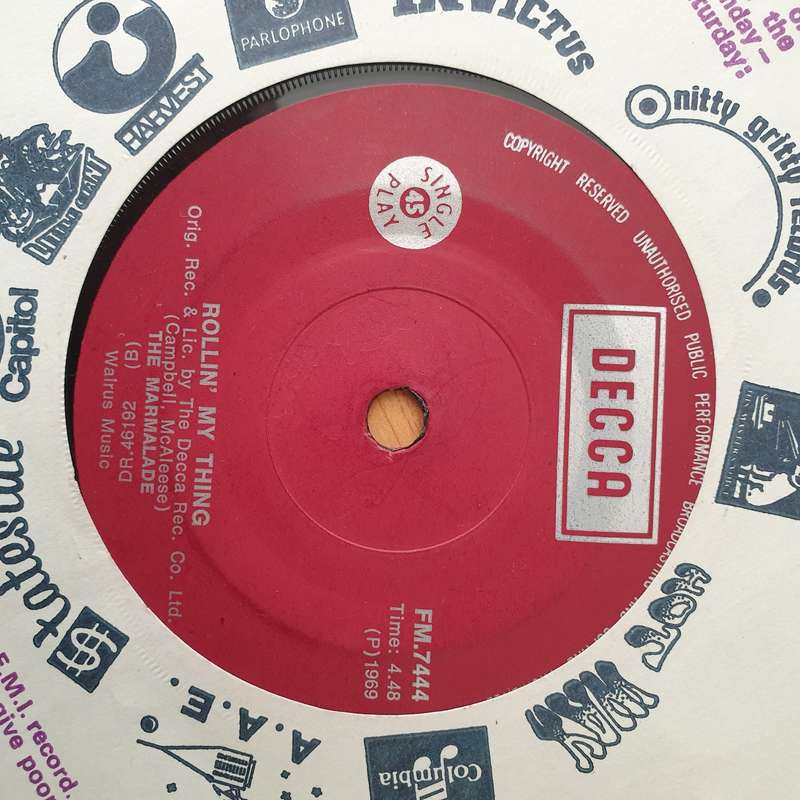 The Marmalade  Reflections Of My Life - Vinyl 7" Record - Very-Good+ Quality (VG+) (verygoodplus)